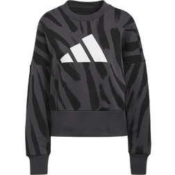 adidas Women's Sportswear Future Icons Feel Fierce Graphic Sweatshirt - Multicolor/Carbon/Black