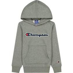 Champion Script Logo Cotton Fleece Hoodie - Dark Graphite (305765-EM515)