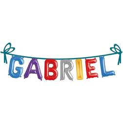 Hisab Joker Text & Theme Balloons Name Gabriel