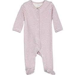 Serendipity Newborn Rib Suit - Lilac /Offwhite (P877)