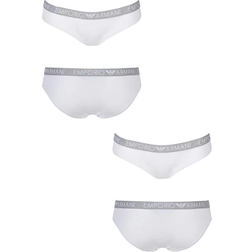 Emporio Armani Logo Briefs 2-pack - White