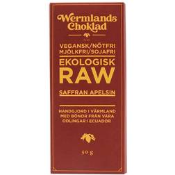 Organic Raw Chocolate Orange Saffron 50g