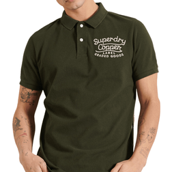 Superdry Short Sleeve Superstate Polo Shirt - Surplus Goods Olive