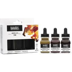 Liquitex Acrylic Ink Transparents 3-sæt 30 ml