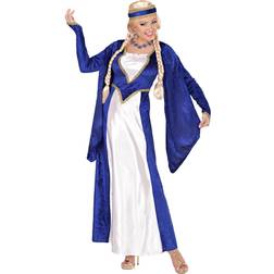 Widmann Renæssance Dronning Kostume Blå