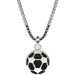 Pia & Per Football Necklaces - Silver/Black