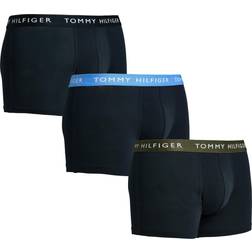 Tommy Hilfiger Logo Waistband Trunks 3-pack - Army Grn/Hydr Blue/Des Sky