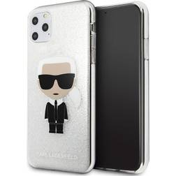 Karl Lagerfeld KLHCN65TPUTRIKSL iPhone 11 Pro Max srebrny/silver Glitter Ikonik