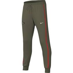 Nike Dri-FIT F.C. Libero Football Pants Older Kids - Medium Olive/Habanero Red/White