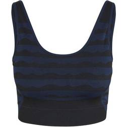 Adidas Marimekko Light-Support Aeroknit Bra - Collegiate Navy