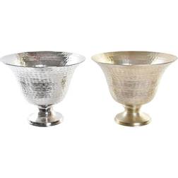 Dkd Home Decor Gylden Vinglas Sølvfarvet Aluminium Moderne (2 enheder) (30 x 30 x 23 cm) Vase