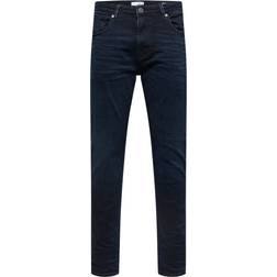 Selected Homme Slhslimleon 24601 B.Black ST JNS W Mand Jeans "33/"34" Ensfarvet hos Magasin Denim