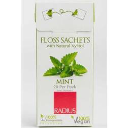 Radius Vegan Peppermint Anywhere Floss 20 Sachets