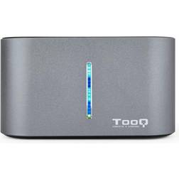 Tooq Dual dock-station TQDS-805G 2.5"-3.5" HDD/SSD SATA USB 3.0 Grå
