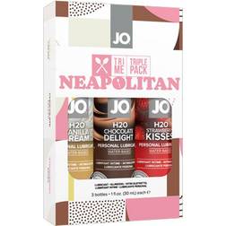 System JO Glidecreme Triple Pack Neapolitan Chokolade Jordbær Med vanilje
