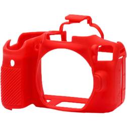 Easycover Silicone Protection Cover for Canon 90D Camera, Red