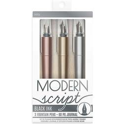 Ooly Writing Utensils Modern Script Fountain Pen & Journal Set