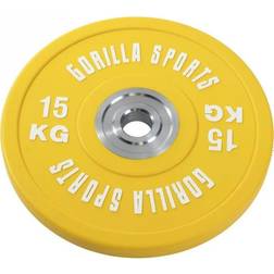 Gorilla Sports Bumper Plates COLOR 51mm 5-25kg 5 kg