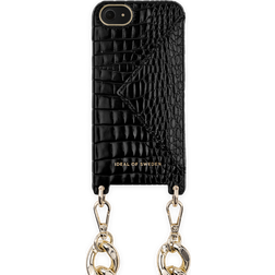 iDeal of Sweden Necklace Case iPhone 8/7/6/6S/SE Neo Noir Croco