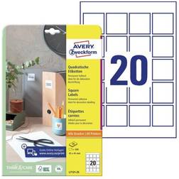 AVERY Zweckform Square Labels A4 45x45mm 500pcs