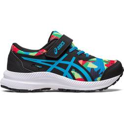 Asics Contend 8 Print PS - Black/Island Blue