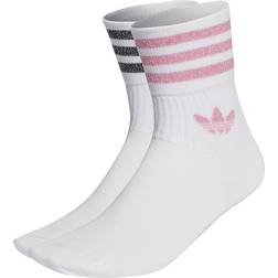 Adidas Mid-cut Glitter Crew Socks 2-pack