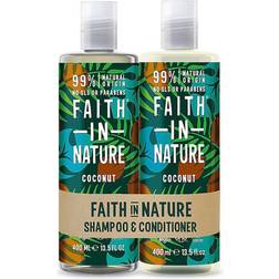 Faith in Nature Coconut Banded Shampoo & Conditioner 400ml