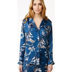 CCDK Josephine Janet EcoVero Satin Pyjamas Ensign Blue Print