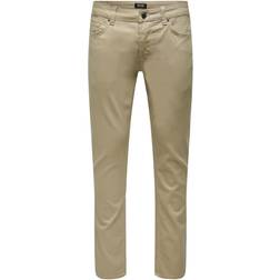 Only & Sons Onsloom Life Slim Twill Pant - Gray/Chinchilla