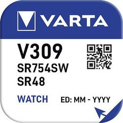 Varta V309/SR48 Silver Coin Watch J-Pack