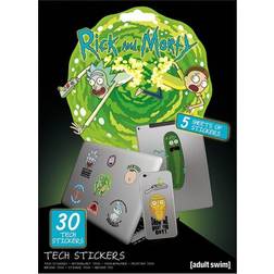 Rick and Morty Tech Stickers 30 Klistermærker