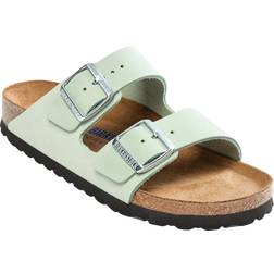 Birkenstock Arizona Soft Footbed Nubuk Leather - Matcha