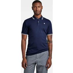 G-Star Dunda Slim Stripe Polo Dark blue Men