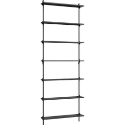 Moebe Shelving 230x85 Black Væghylde