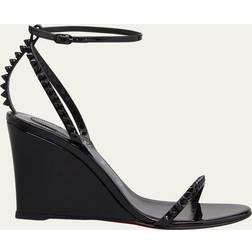 Christian Louboutin So Me leather wedge sandals black