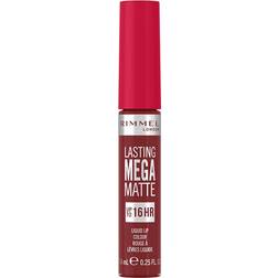 Rimmel Lasting Mega Matte Mat flydende læbestift 16t Skygge Ruby Passion 7,4 ml