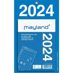 Mayland Kontorafrivningskalender m/ bagsidetekst 11,5x15,8cm 2024