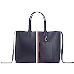 Tommy Hilfiger Handtasche Iconic Tote Puffy AW0AW15881 Blau 00