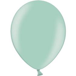 PartyDeco Metallic mint grøn balloner 50 stk