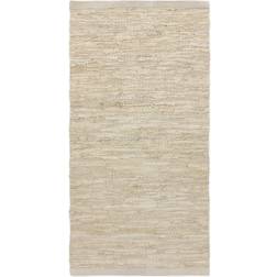 Rug Solid Leather Beige cm
