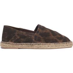 Tom Ford Cheetah Printed Suede Loafers Tan