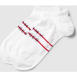 Tommy Hilfiger Men's Sneaker Stripe Socks - White