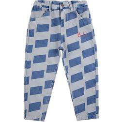 Bobo Choses Checkerboard Denim Pants - Blue