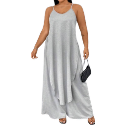 Shein EZwear Plus Size Women's Long Cami Top 2pcs Set