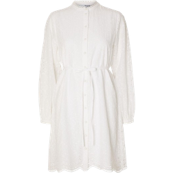 Selected Tatiana Long Sleeved Shirt Dress - Bright White