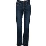 PULZ Jeans Karolina Highwaist Straight Jeans - Dark Blue Denim • Pris »