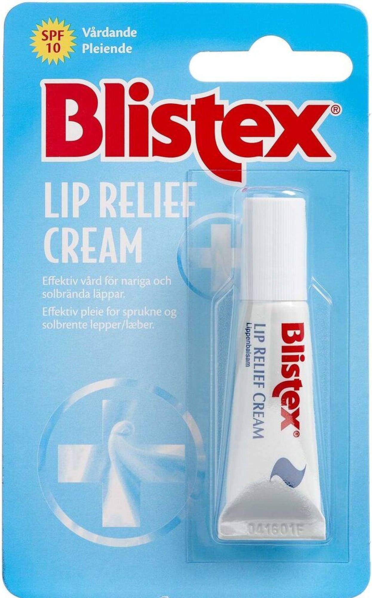 Blistex Lip Relief Cream Spf10 6g • Se Priser Nu 2639