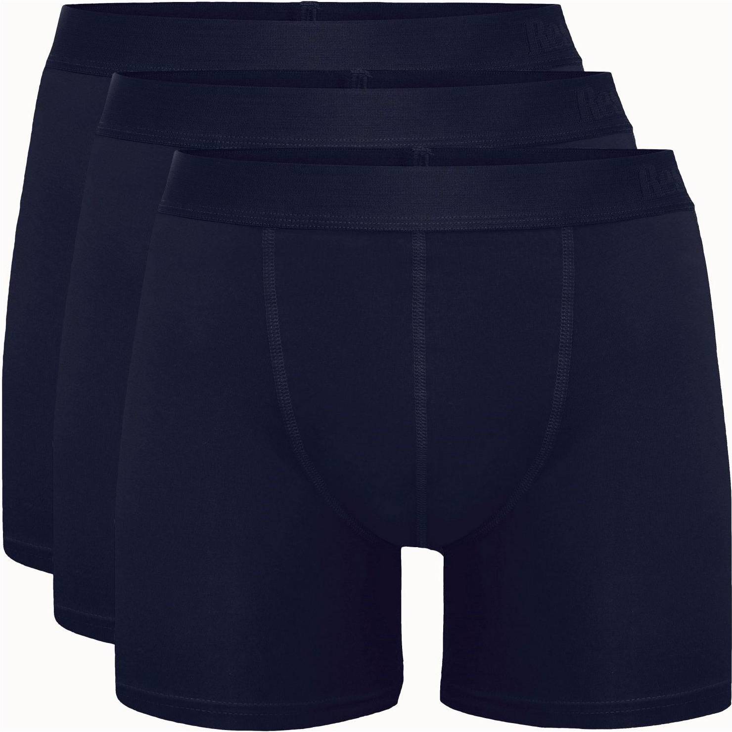 Resteröds Bamboo Long Leg Boxers 3 Pack Navy • Pris