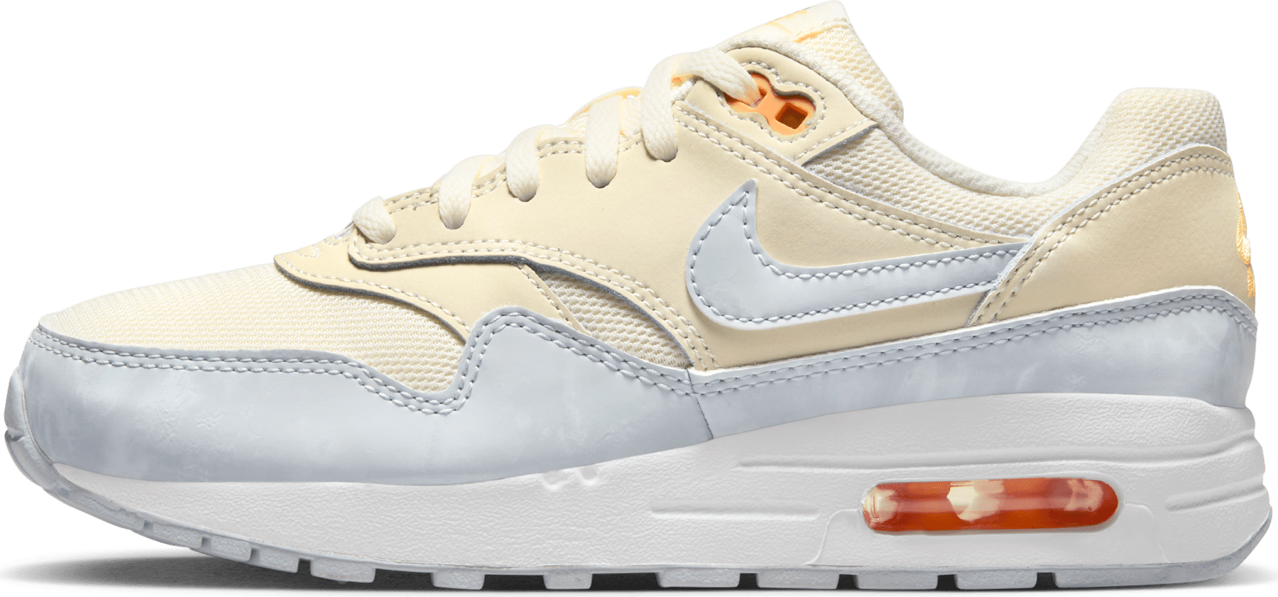 Nike Big Kids' Air Max Casual Shoes Pale Ivory/Melon Tint/White