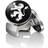 Skultuna The Lion Cufflinks - Silver/Black/White